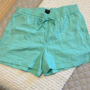 J. Crew Factory High Waist Mint Shorts